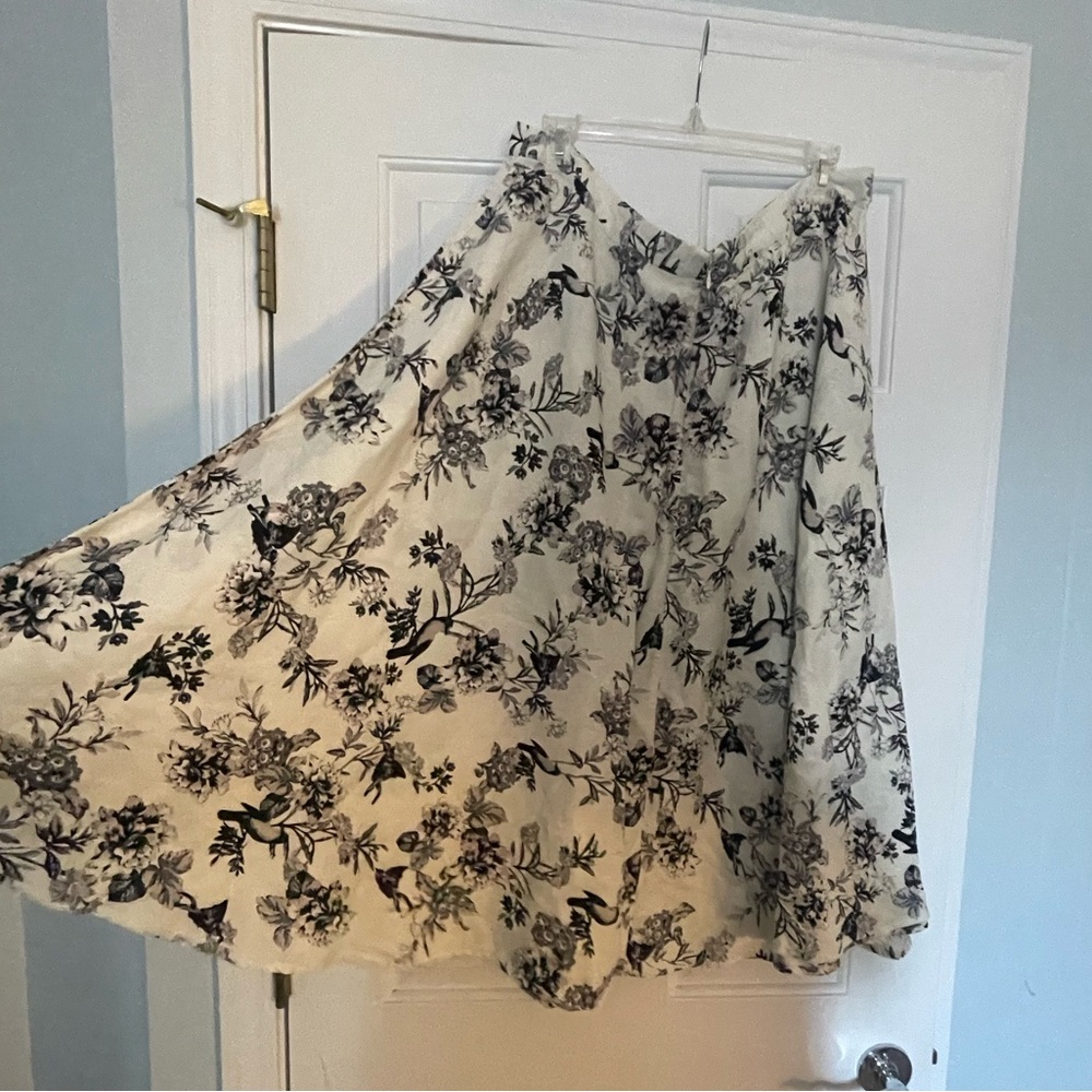 Vintage Floral A-Line skirt by Who What Wear size 16